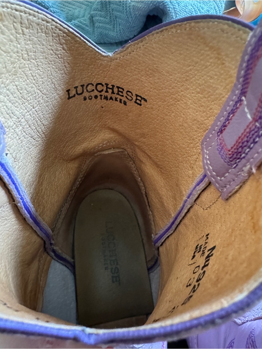 Lucchese Limited Release Lilac Ankle Boots - Picture 6 of 8